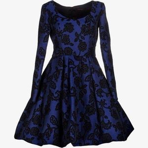 NWT IO Couture Jacquard Dress, Italy, Balloon, size 40, US 4